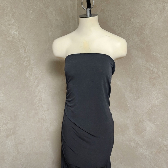 Jamie Nicole Black Sleeveless Maxi Dress Ruched Sides Sz 2X - Picture 6 of 12
